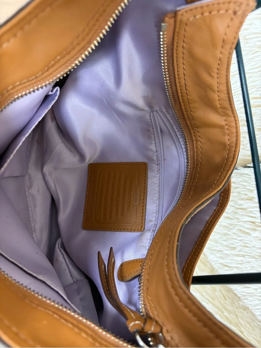 Coach Ashley East/West Duffle bag in brown leather